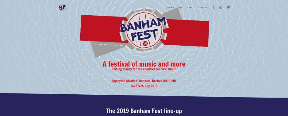 banham fest header design